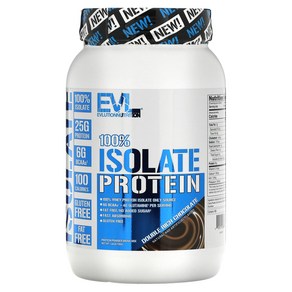 이보루션뉴트리션 EVLution Nutition 100% 아이솔레이트 더블 리치 초콜릿 726g(1.6lb), 726g, 1개