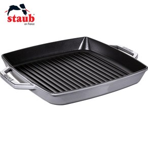 STAUB 스타우브 양수 그릴팬 33cm 독일직배송, 그레이, 1개