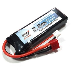 RS BATTERY RS-74220040C LIPO 7.4V 2200mAh 40c (90 x 30 20mm) (미니레보 미니섬밋 미니슬래쉬 미니랠리)