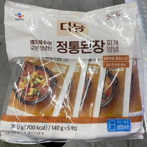 CJ 다담 전통 된장찌개 양념 140g x 5입, 정통된장찌개양념 140g x 5개, 1개, 700g