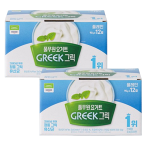 풀무원다논 그릭요거트 플레인 90g*24개, 90g, 24개