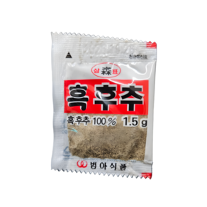 범아식품 흑후추, 600개, 1.5g