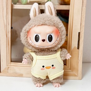 15cm 17cm 30cm 라부부 Labubu 마카롱 점프수트 16종, 17cm 라부부 인형용 의상, 귀여운 오리