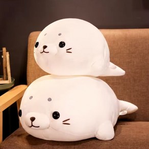 [더조은쿠션] 동물 바디필로우 인형 하프물범 물개 대형 모찌 안고자는 인형 애착인형