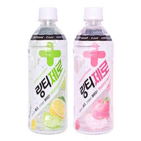 링티제로 500ml 2종 x24개 (복숭아x12 + 레몬x12)/비타민 음료