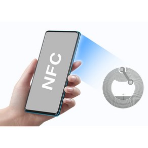 커버풀 원형 NFC 스티커 5P 미니 CD 키링 인쇄 38mm 카드 태그 제작 라벨 칩 투명 스티커, 실버, 5개