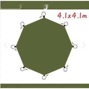 티피텐트 그라운드 시트 육각 팔각 방수 티피텐트 매트 대형 캠핑 매트 4.1x4.1m