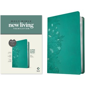 (영문도서) NLT Supe Giant Pint Bible Filament Enabled Edition (Red Lette Leathelike Peony Rich Teal) Imitation Leathe, Tyndale House Publishes, English, 9781496458117