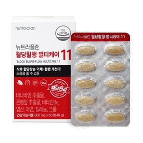 뉴트라플랜 혈당혈행 멀티케어11 800mg x 60정, 1개