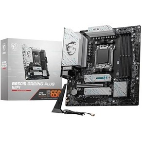 MSI B650M GAMING PLUS WIFI AMD Ryzen 7000/9000 시리즈 지원 Socket AM5 DDR5 Mico-ATX 마더 보드 MB6467, 상품명참조, 1개