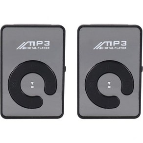 2배 미니 미러 클립 USB 디지털 MP3 뮤직 플레이어 지원 8GB SD TF 카드 블랙