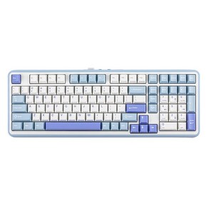 EPOMAKER TH99 RGB PC Mac (Blue & White) 트라이 모드 무선 기계식 키보드 핫 스왑