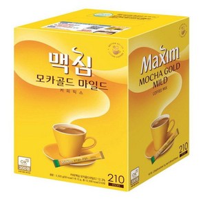 맥심 잔망루피 모카골드 커피믹스 210T, 1개