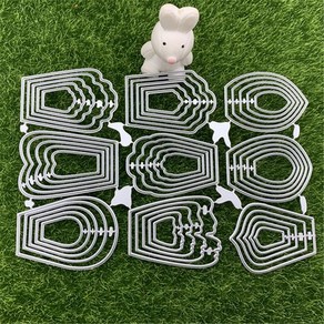 9 pcs 다른 꽃 꽃잎 금속 절단 다이 diy 3d 꽃 스크랩북 앨범 엠보싱 종이 카드 장식 공예품