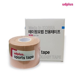 UDPLUS 스포츠테이핑 테이프, UDPLUS spotstape 5m(언컷) 1oll