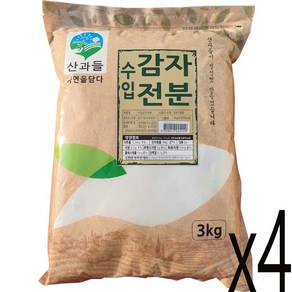 산과들 감자전분 감자가루(70%) 3kg, 4개