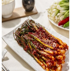 [송미푸드] 화끈하고 맛있게 매운 실비파김치 1kg, 1개