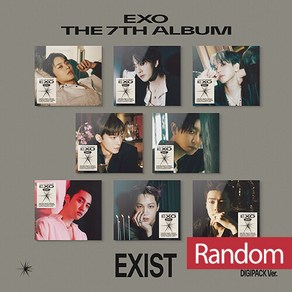 엑소 - 정규 7집 EXIST (Digipack Ve.) [8종 중 랜덤발송] 북클릿(28p)+접지 포스터(랜덤 1종)+포토카드(랜덤 1종)