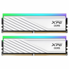 ADATA DDR5-6000 CL30 LANCER BLADE RGB 화이트 패키지 서린 (32GB(16Gx2)), 1개, 6000 CL30 LANCER BLADE