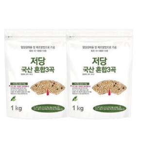 저당 국산 혼합 3곡, 2개, 1kg