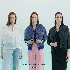 [런칭가89900원]이상봉에디션 시스루 블루종 점퍼 1종