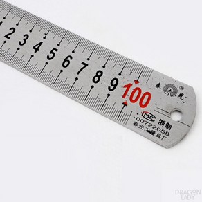 더해빙 쇠자 100CM 철자 재단용자 직자