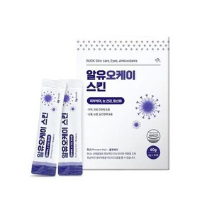 알유오케이 스킨 1박스(30포) 피부케어 눈건강 항산화 [DOG CAT], 60g, 1개