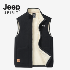 JEEP SPIRIT 지프 양털 조끼 뽀글이 후리스 플리스 조끼 방한용품