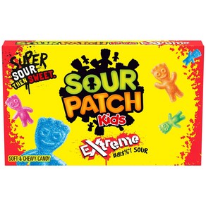 SOUR PATCH KIDS Exteme Sou Soft & Chewy Candy 3.5 o SOUR PATCH KIDS 익스트림 사워 소프트 & 쫄깃한 캔디 3.5온스 상, 1개, 99g