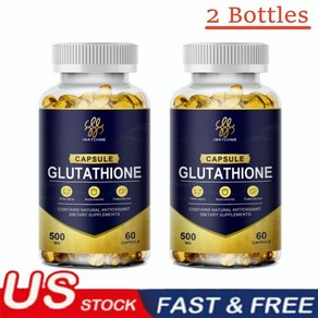 (2팩) 글루타치온 캡슐 콜라겐 안티에이징 스킨 화이트닝 60캡슐 Glutathione Capsules Collagen Antioxidant Anti-Aging Skin White