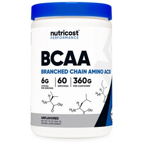 BCAA 파우더 60회분 무맛 1병, 1개, 360g