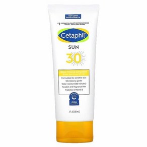 Cetaphil 시어 미네랄 자외선 차단제 SPF 30 89ML 3FL oz), 1개, 30ml