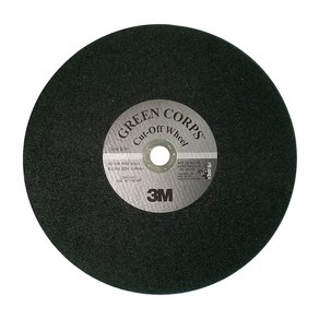 3M 연마석 355mm GREEN CORPS 푸른돌 절단석 금속용, 1개