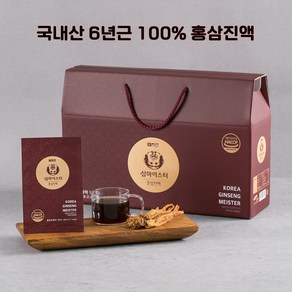 금산 삼마이스터 6년근 100% 홍삼진액 원액 홍삼액 즙 선물세트, 1개, 2.4L