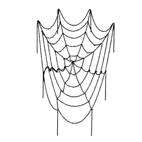 파티짱 할로윈 털실 거미줄 장식 소품 용품 공포, 털실거미줄(블랙)