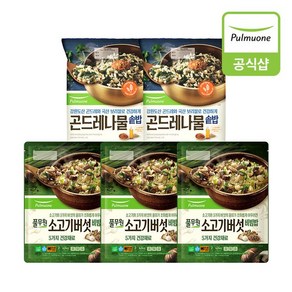 풀무원 [풀무원] 비빔밥 424g 5개(10인)(소고기버섯3개+곤드레나물2개), 5개