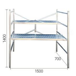 접이식 비계 아시바작업대 이동식 작업대 1500*700*1400mm 우마, 1개