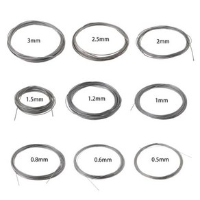 304 스테인레스 철사 로프 갑판 난간 난간 안전 시스템 내마모성 0.5mm 0.6mm 0.8mm 11mm 21mm 22mm 3mm 10m, 4) 1.5mm, 1개