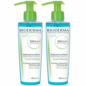 BIODERMA 바이오더마 세비엄 퓨리파잉 포밍 젤 2x200ml, 1개, 200ml