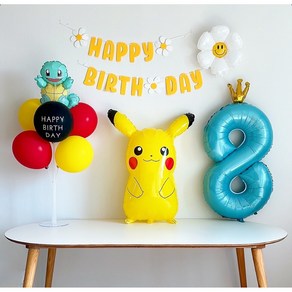 [하루비파티] 포켓몬스터 풍선 생일파티세트, 꼬부기, 8