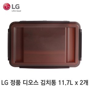 LG 정품 디오스 김치냉장고 김치통 용기 11.7리터 2개 AKC67523422 K330MB19E K330W14 K331W141 Z330AAA151, 11.7L