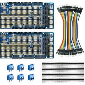 아두이노 메가(Mega)용 프로토쉴드 키트 DIY확장보드 2팩 (납땜 프로젝트용), 2개
