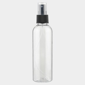 블랙캡 스프레이용기 투명 100ml 플라스틱 미스트 향수공병 화장품 소분병 여행 휴대품 DIY, 1개