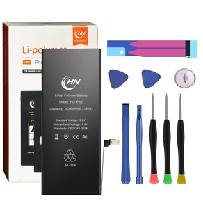 아이폰배터리 아이폰SE1배터리 교체 수리용 부품 1세대 iPhoneSE1Battey 1624mAh, 아이폰SE1배터리 수리공구키트 포함