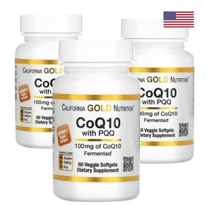 Califonia Gold CoQ10 with PQQ 캘리포니아 골드 PQQ함유 CoQ10 100mg 소프트젤 60개입, 3개, 60정