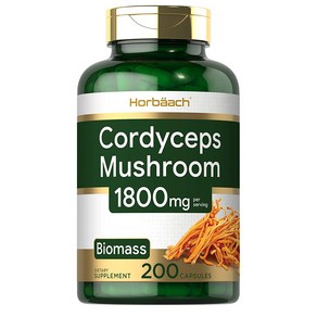 Hobaach Codyceps Mushoom 호바흐 코디셉스 머쉬룸 1800mg 200정, 1개, 기본