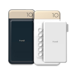 프롬비 척붙는 고속 무선 보조배터리 10000mah, 네이비