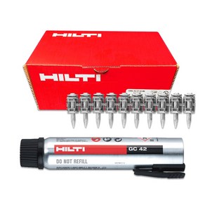 힐티 HILTI GX120용 GX3용 가스캔 GC22 GC42 + 가스핀 X-C G3 MX 20mm 27mm(1200발), [선택5] GC42+가스핀 X-C 20mm(1200발), 1개