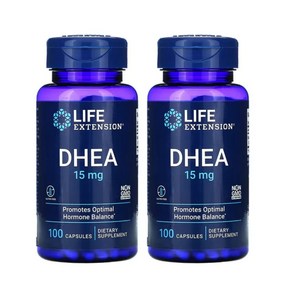 USKORNET 호르몬 발란스 수치 근육증가 면역강화에 도움이 되는 DHEA 15mg 100정 x 3병, 2개