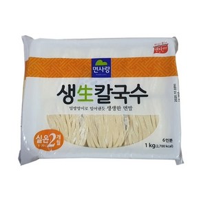 생칼국수6인분1kgX10봉 면사랑 생칼국수 식자재 칼국수 국수 생칼국수면 칼국수도매 칼국수면 생면 생칼국수 칼국수생면 업소용식자재 대용량식자재 식재료, 1kg, 10개